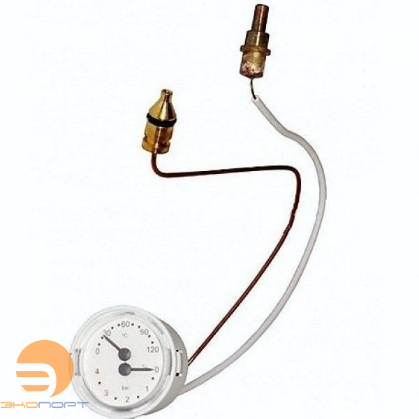 Манометр капиллярный 0-4 бар, 0-120 С
