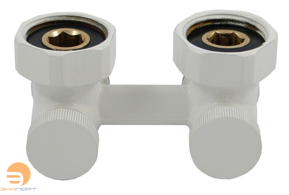 Узел нижнего подкл. G 3/4 х 3/4 угловой БЕЛЫЙ Standard Schlosser