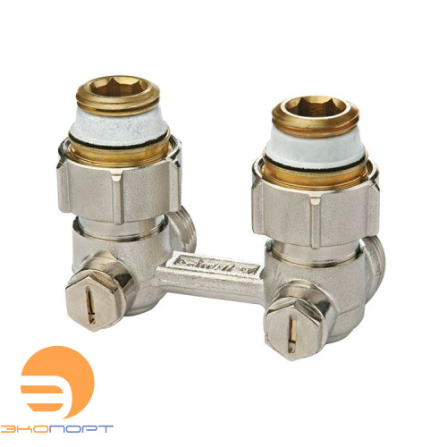 Узел нижнего подключения Exclusive Line E1/50 угловой, ВР1/2х3/4НР, с ниппелями 1/2"  Simplex