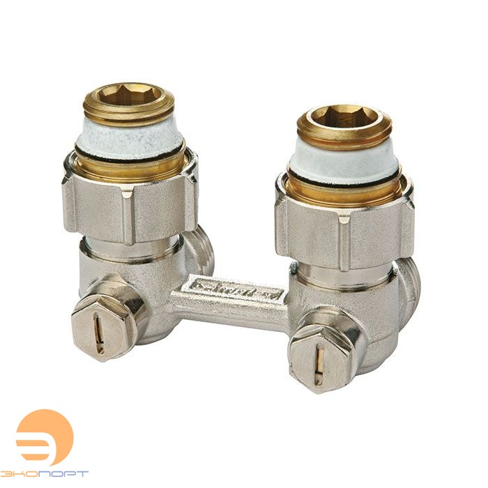 Узел нижнего подключения Exclusive Line E1/50 угловой, ВР1/2х3/4НР, с ниппелями 1/2"  Simplex