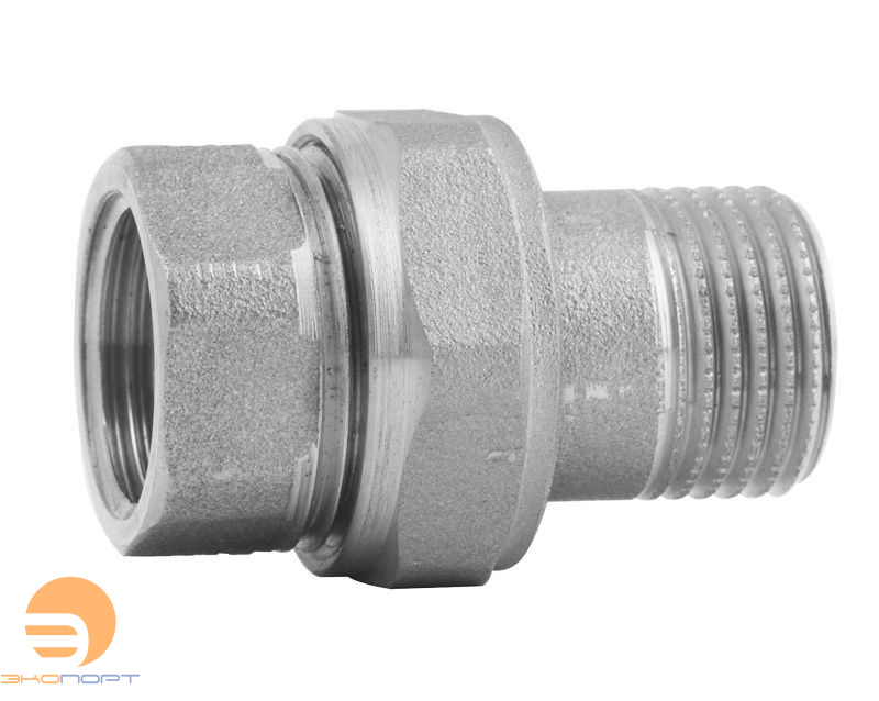 Сгон прямой (американка) 1 1/4" (никель) ITAP