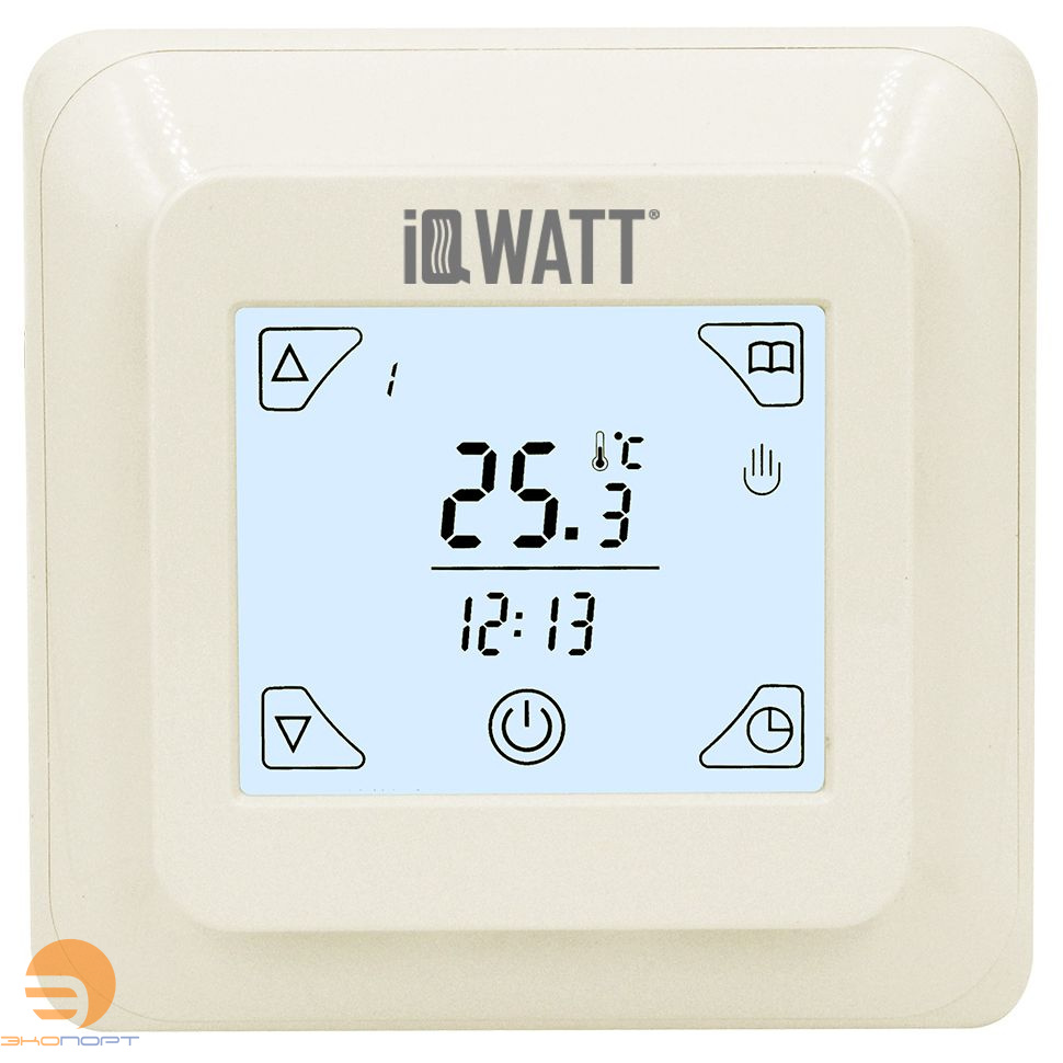Терморегулятор IQ Thermostat TS программируемый сенсорный, слоновая кость