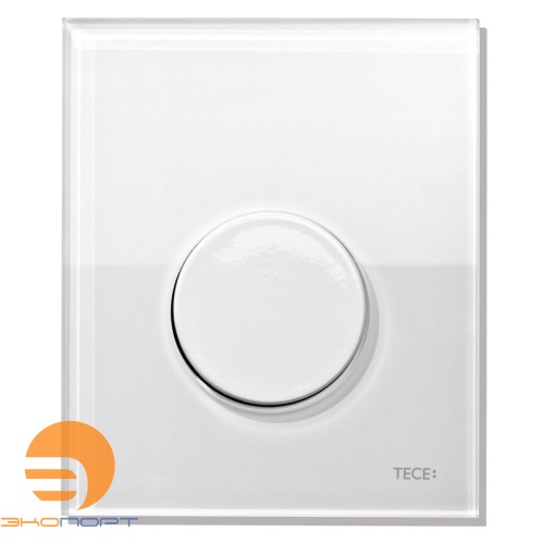 Клавиша TECEloop Urinal, стекло белое, клавиша белая