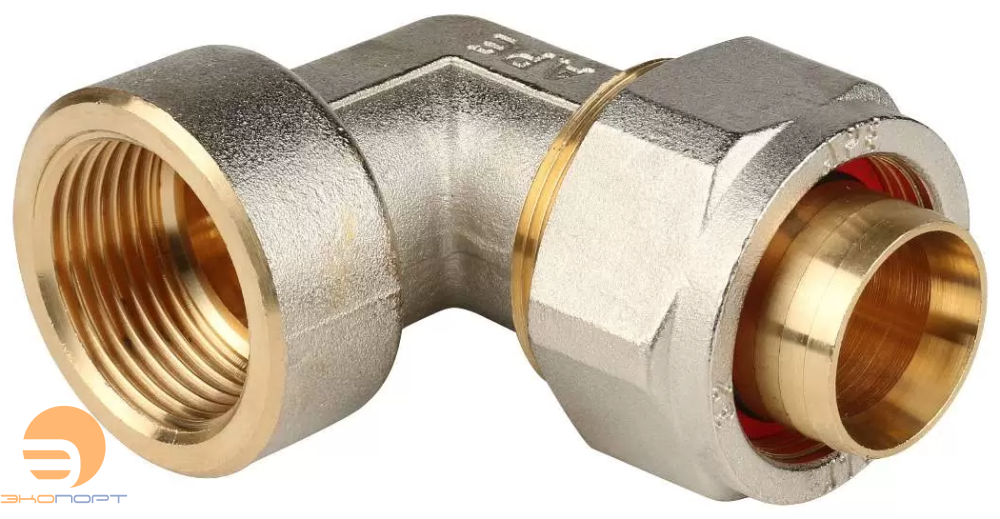 Угол ВР 16х1/2" латунь (обжим) Stout