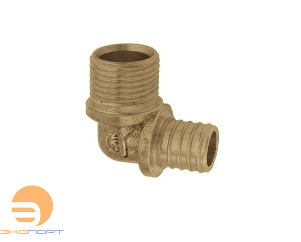 Отвод 18*2 G1/2" НР латунный Push KAN-therm
