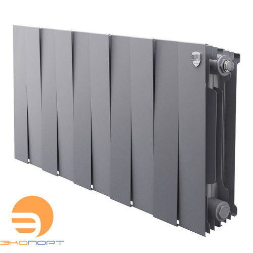 Радиатор биметаллический PianoForte Silver Satin 300/100 (116Вт) 10 секций Royal Thermo