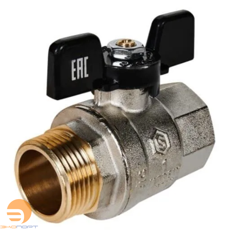 Кран шаровой полнопроходной ВН 1" (бабочка) STOUT (гост)