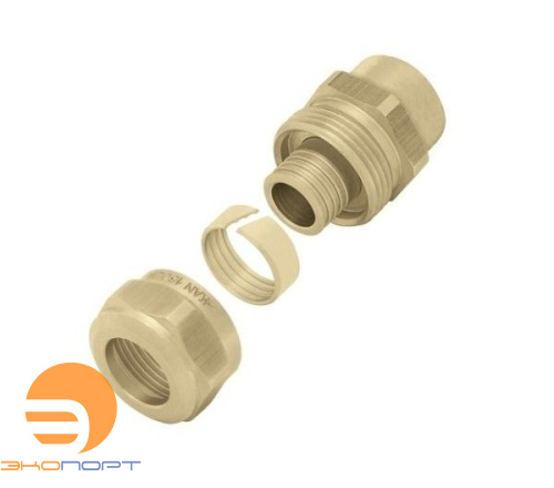 Соединитель свинчиваемый 18*2 G1/2" ВР латунный KAN-therm