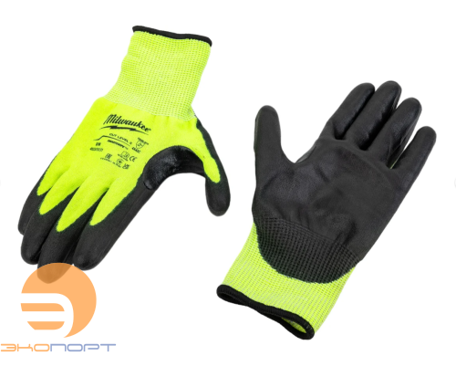Перчатки защитные Hi-Vis Cut level 3/C, M/8 Milwaukee