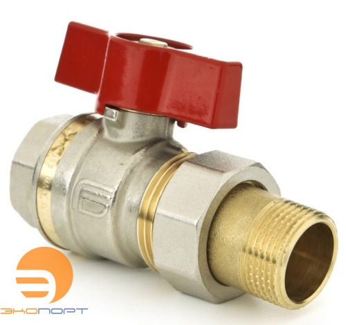 Кран шаровой с накидной гайкой BVR-F Ду32, Py40, Tmax=110C