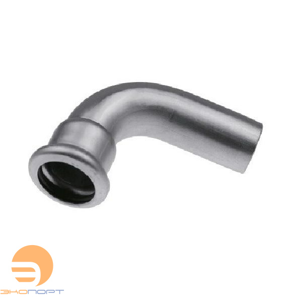 Отвод ниппельный Inox press 15х90* нерж. KAN-Therm