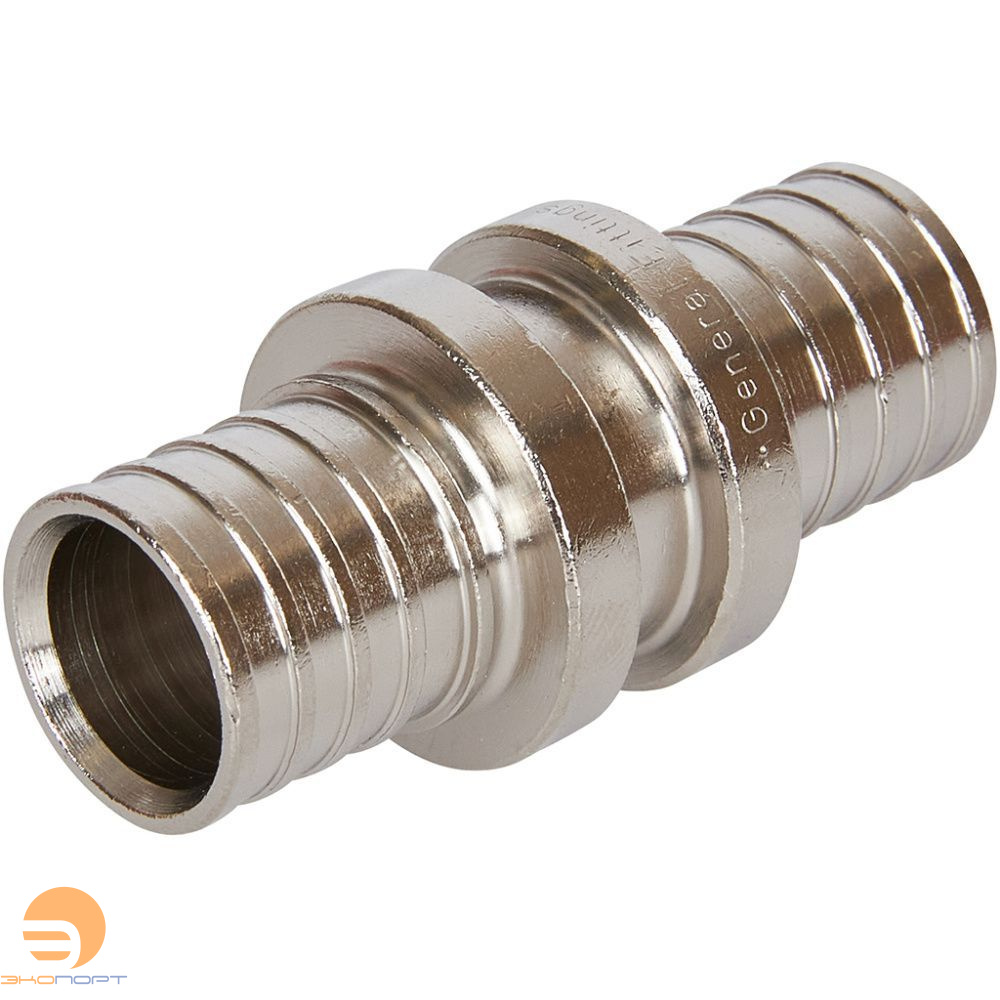 Муфта 20х2,0-20х2,0 никель STOUT