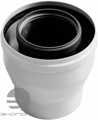 Муфта переходная DN60/100 на DN80/125 (мама/папа) Favorite