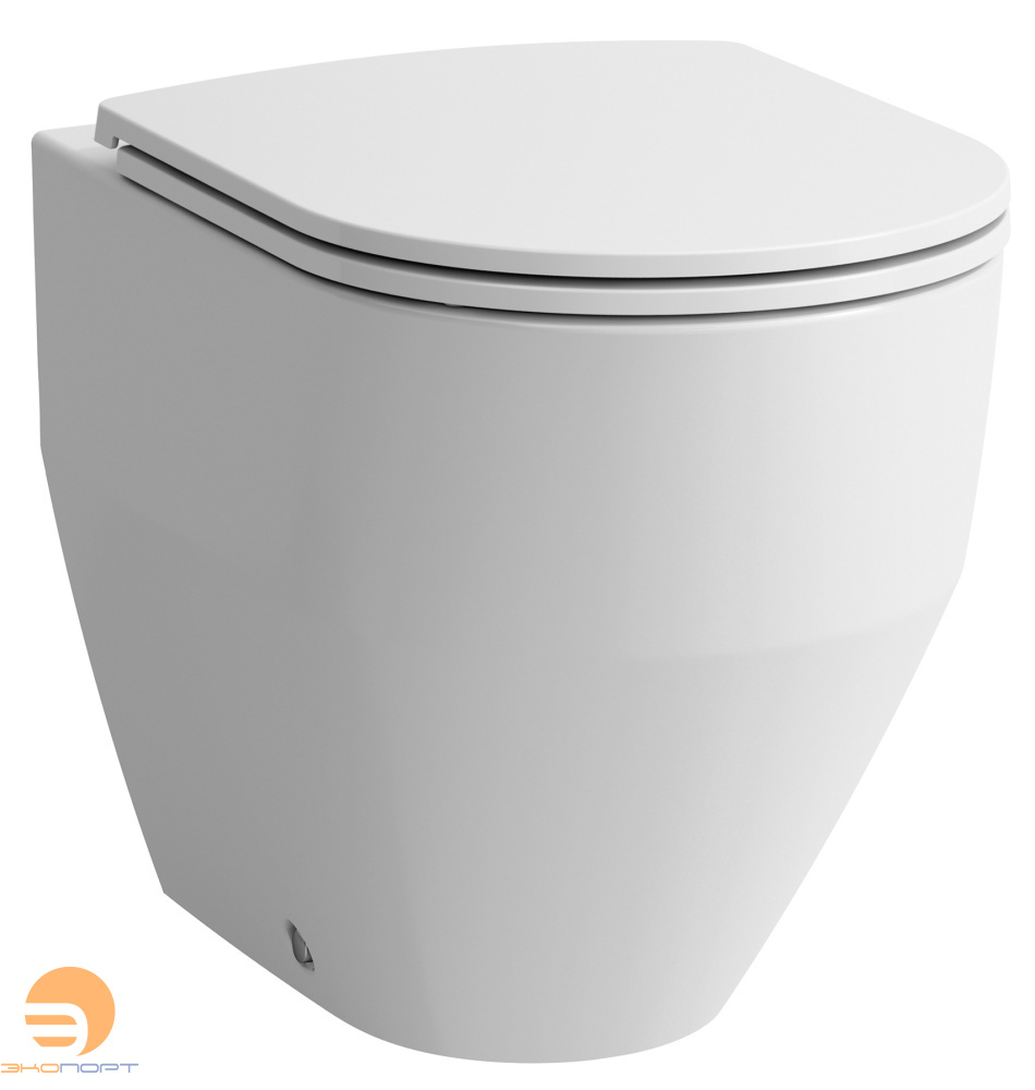 Комплект унитаза напольного приставного Pro с крышкой микролифт slim ((8.2295.2.000.000.1 / 8229520000001) + (8.9896.6.000.000.1 / 8989660000001)), Laufen