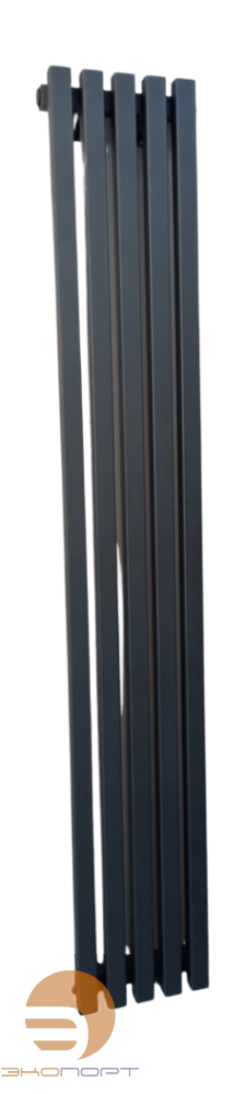Радиатор QUADRUM 40 V 1750- 5 RAL 1M183SN026 (муар серый темный металлик)