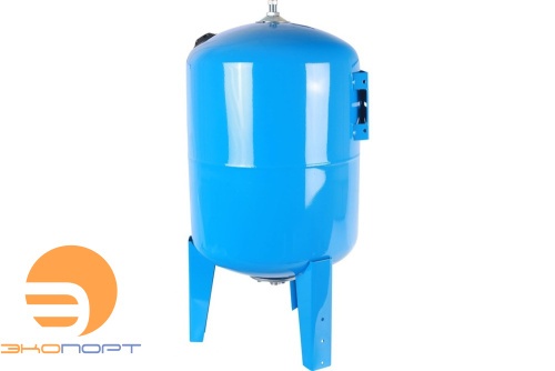 Бак мембранный для водоснабжения 1000 л STOUT вертикальный с опорными стойками со сменной мембраной (синий) 