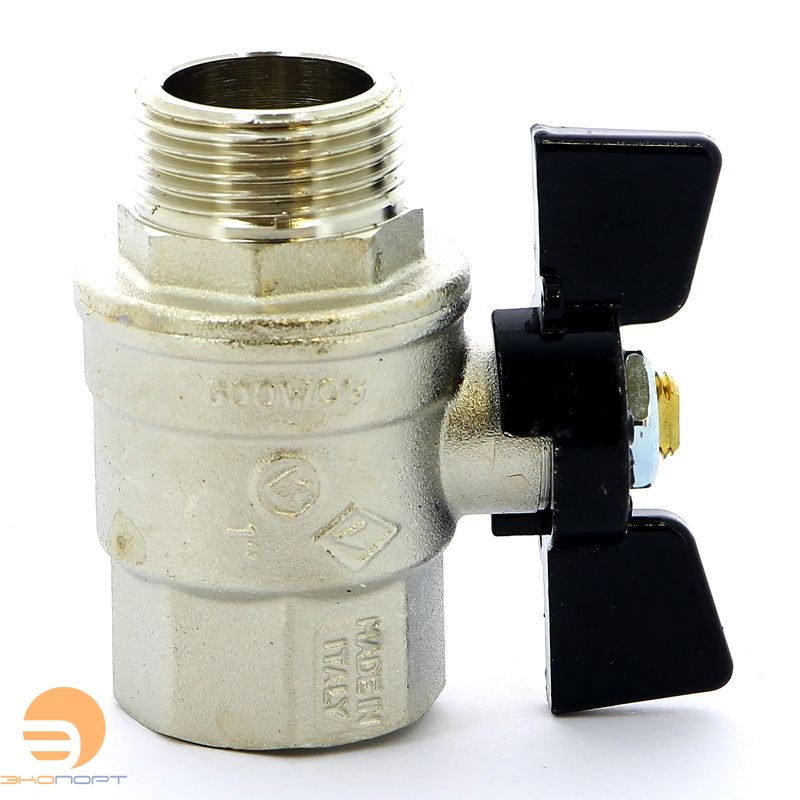 Кран шаровый усиленный ВН 1" (бабочка) Bugatti