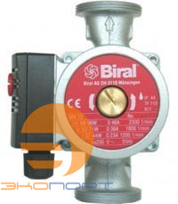 Насос циркуляционный M 15-2, 180мм, 230В, с гайками G2"хRp11/4" BIRAL