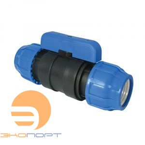 Кран шаровый 32 усиленный оцинк. кольцом POELSAN