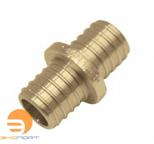 Соединитель 12*2/12*2 Push двухсторонний латунный KAN-therm