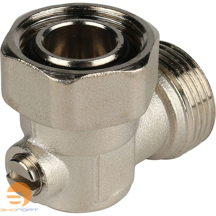 Узел нижнего подключения, угловой 3/4 , радиатора, раздельный STOUT