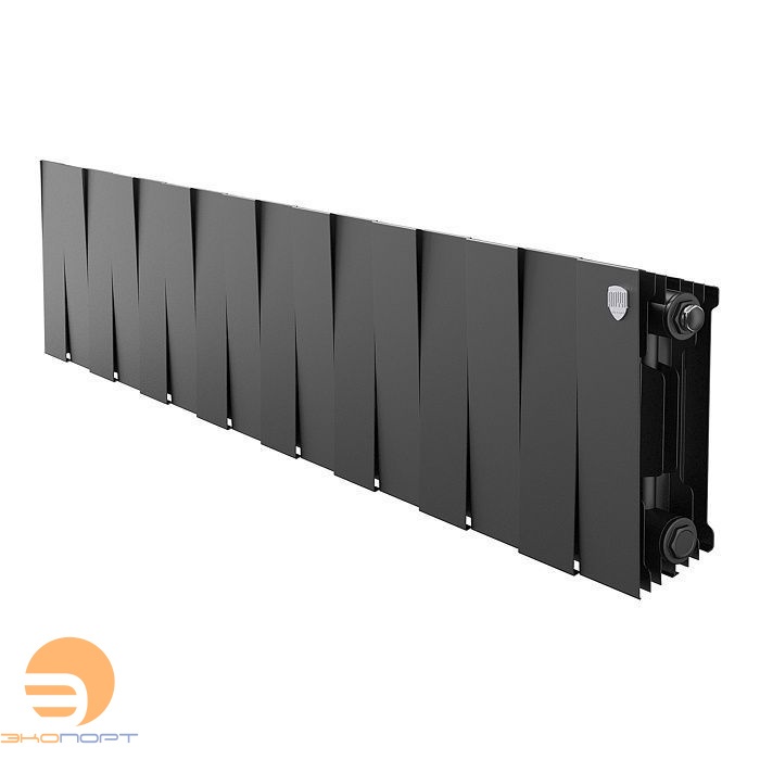Радиатор биметаллический PianoForte Noir Sable 200/100  16 секций Royal Thermo