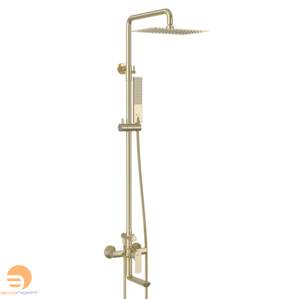 Стойка для ванны и душа URSUS брашированное золото LEMARK