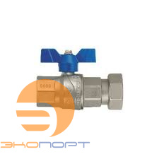 Кран шаровой ВР с накидной гайкой  1/2"х3/4 (бабочка) FIV