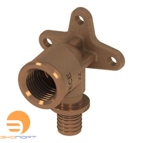Уголок настенный с креплением ВР 16х 1/2" бронза TECE