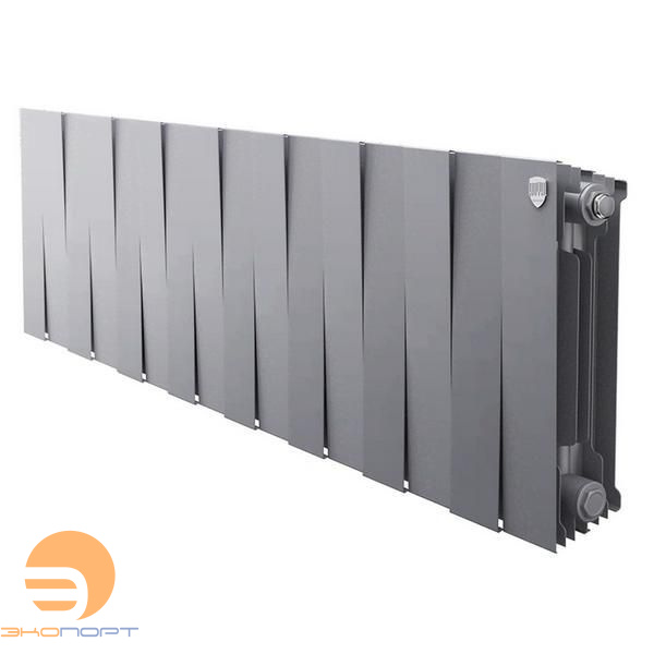 Радиатор биметаллический PianoForte Silver Satin 300/100 16 секций Royal Thermo