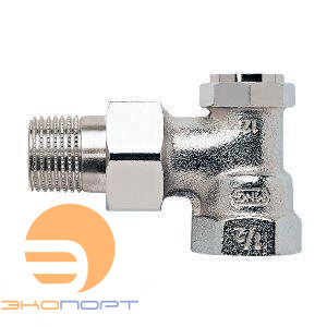 Клапан настраиваемый запорно-дренажный угловой DN20 3/4", PN10, Kvs1.7 Honeywell