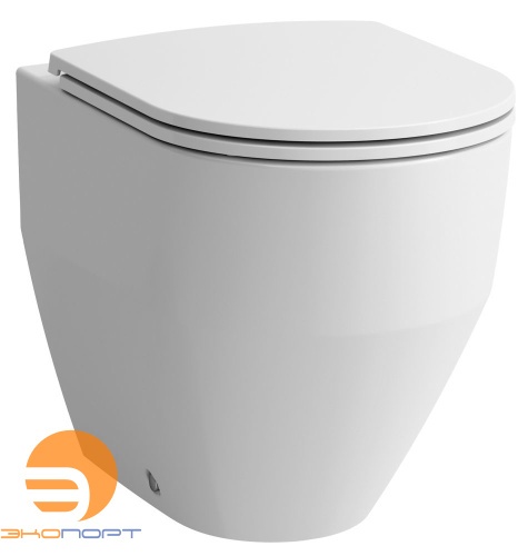 Комплект унитаза напольного приставного Pro с крышкой микролифт slim ((8.2295.2.000.000.1 / 8229520000001) + (8.9896.6.000.000.1 / 8989660000001)), Laufen