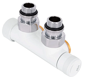 Узел нижнего подключения термостатический угловой 1/2"х3/4"Е Белый (левый),SR Rubinetterie Узел нижнего подключения термостатический угловой 1/2"х3/4"Е Белый (левый),SR Rubinetterie