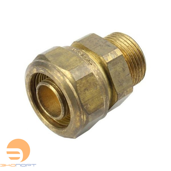 Соединитель свинчиваемый 14х1/2 НР латунный KAN-therm ULTRALINE