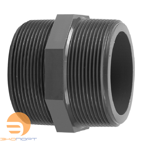 Ниппель переходной, наружняя резьба, PVC-U 1"х3/4"
