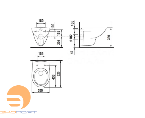 Комплект Roca Mateo подвесной унитаз+инсталляция+кнопка+сид(мл) ROCA