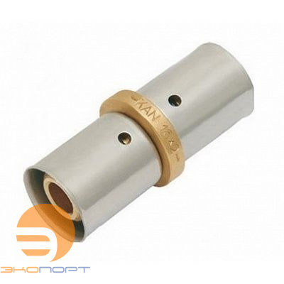 Соединитель  двухсторонний 50*4/50*4  с пресс-кольцом Press KAN-therm