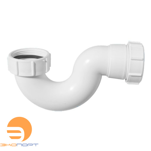 Сифон трубный P-образный (1 1/2"х40мм) без выпуска, H60мм, вых. 40мм McAlpine