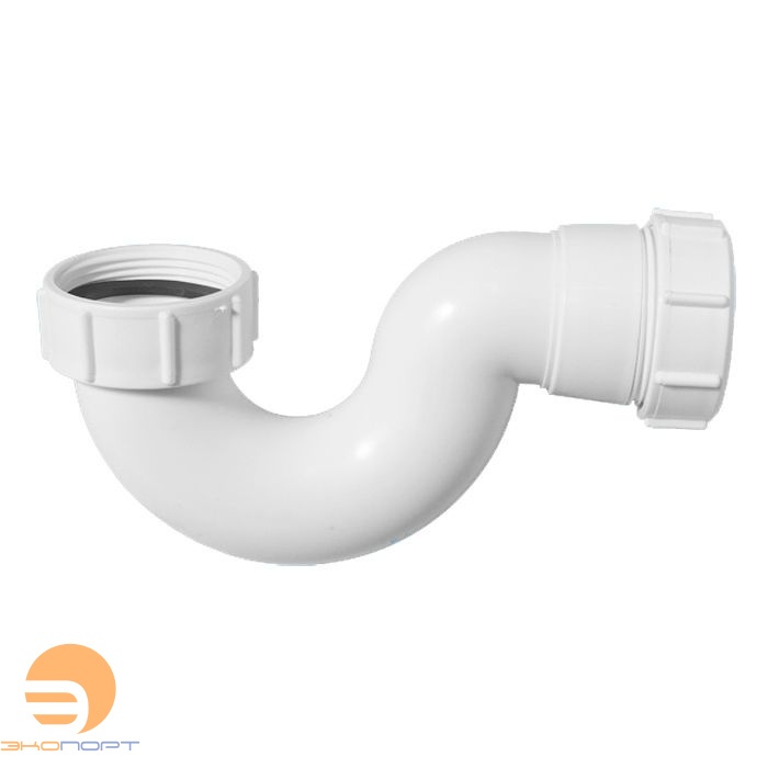 Сифон трубный P-образный (1 1/2"х40мм) без выпуска, H60мм, вых. 40мм McAlpine