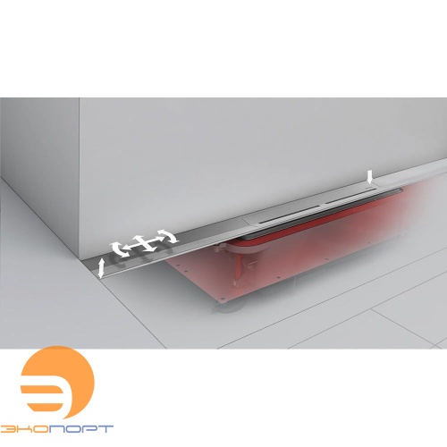 Комплект drainprofile 1000мм Глянец с сифоном (673002) DN 50 боковой слив TECE
