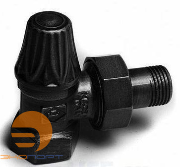 Вентиль латунный Artistic 1/2'F угловой нижний, Антрацит Carlo Poletti 