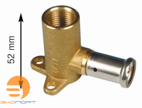 Водорозетка 26х3/4 ВР (52 мм), латунь пресс HENCO