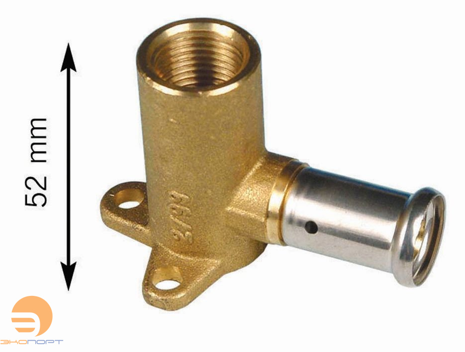 Водорозетка 26х3/4 ВР (52 мм), латунь пресс HENCO