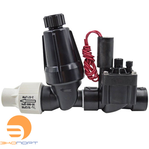 Комплект подключения к капельному поливу Hunter PCZ-101-40-B с регулятором давления 2.8 ba