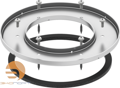 Комплект монтажный с прижимным фланцем, нержавеющая сталь TECEdrainpoint S
