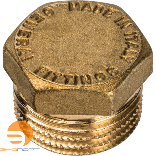 Заглушка НР  3/8 (латунь) STOUT