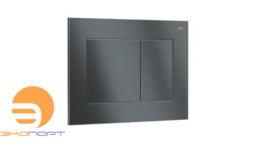 Панель двойного смыва Touch Line (хром матовый / пластик), RIVO