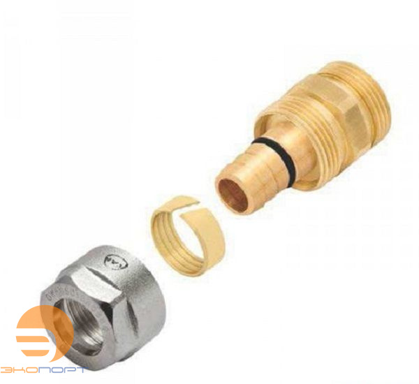 Соединитель латунный свинчиваемый с наружной резьбой 14x2 G1/2" PLATINUM KAN-therm