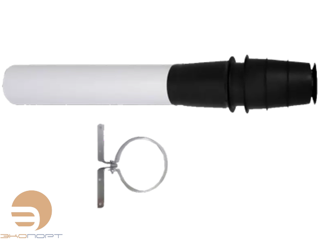 Проход через крышу LAS 80/125, черный  