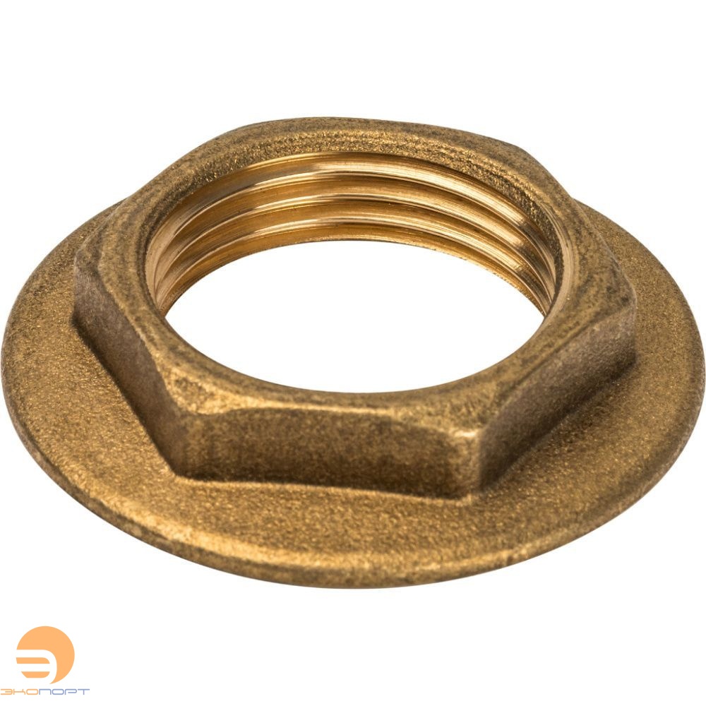 Контргайка с фланцем  3/4" (латунь) STOUT